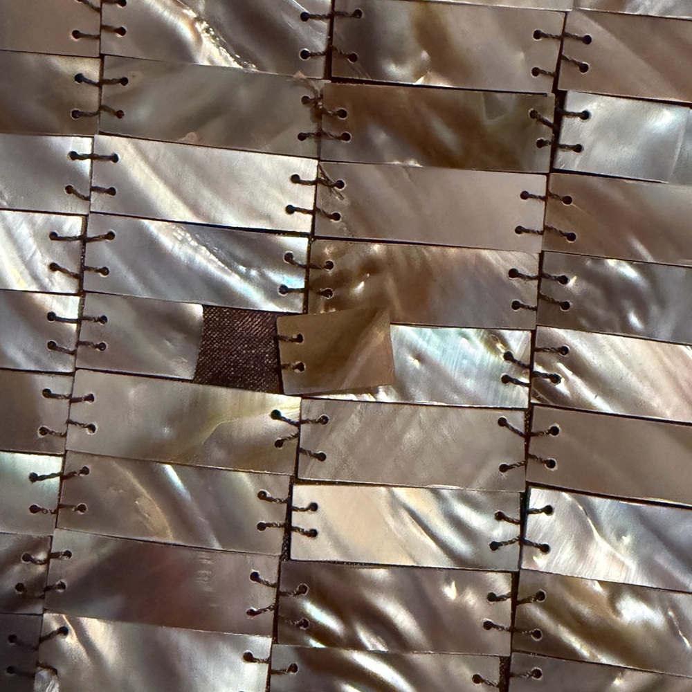 Vintage Mad by Design Mother of Pearl Clutch - Picture 7 of 8